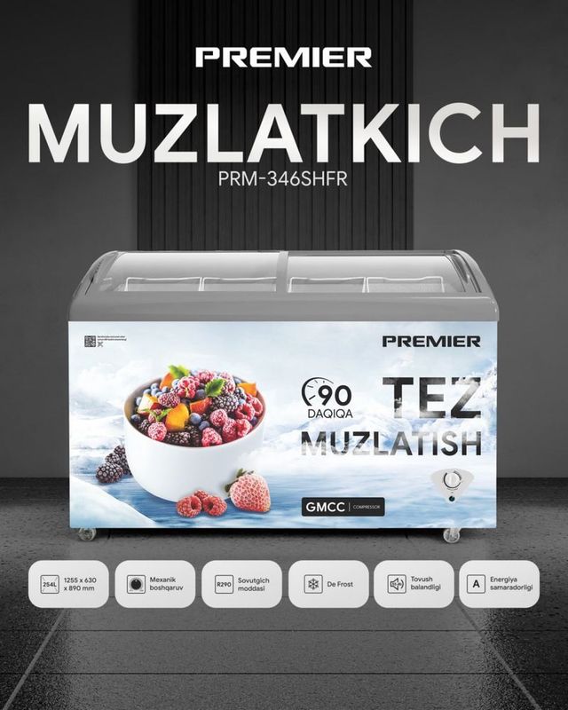 PREMIER morozilnik 254 Litr PRM-346SHFR