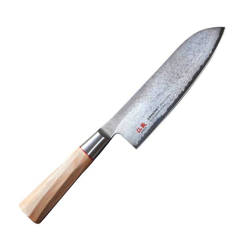 Нож Santoku (167 mm) SUNCRAFT SENZO Twisted Octagon TO-04