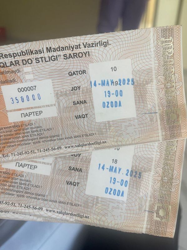 Ozoda Nursaidova konsertiga arzon biletlar Ozoda Nursaidova konsertiga arzon biletlar
