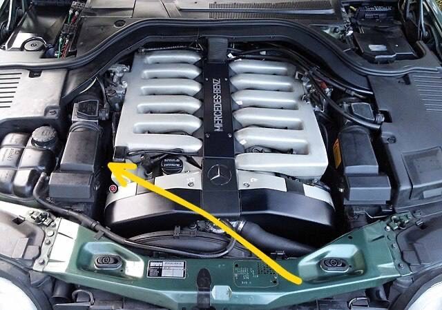 Мерседес M120 V12 фильтр-бокс Мерседес M120 V12 фильтр-бокс