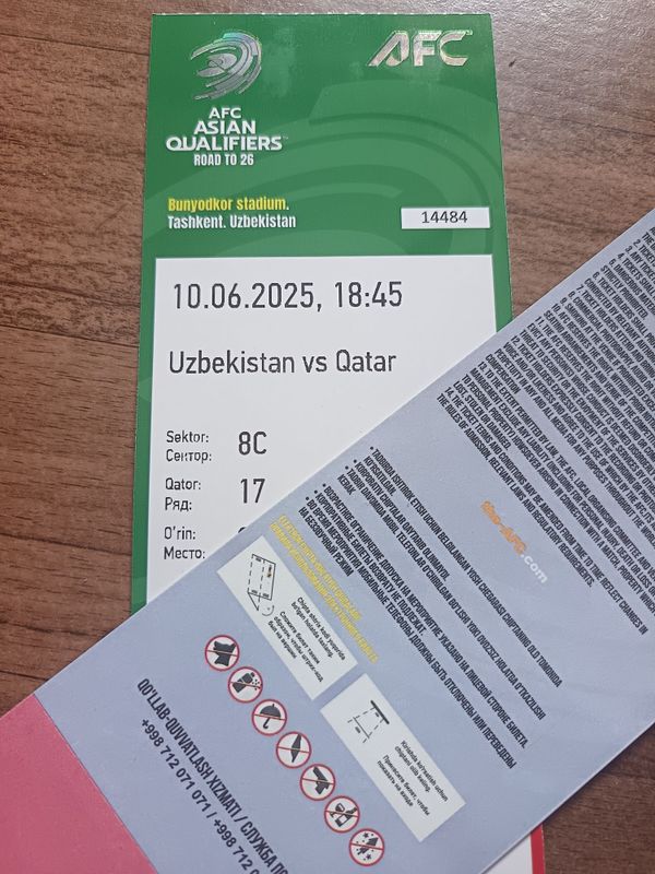 Bilet. O'zbekiston Qatar Bilet. O'zbekiston Qatar