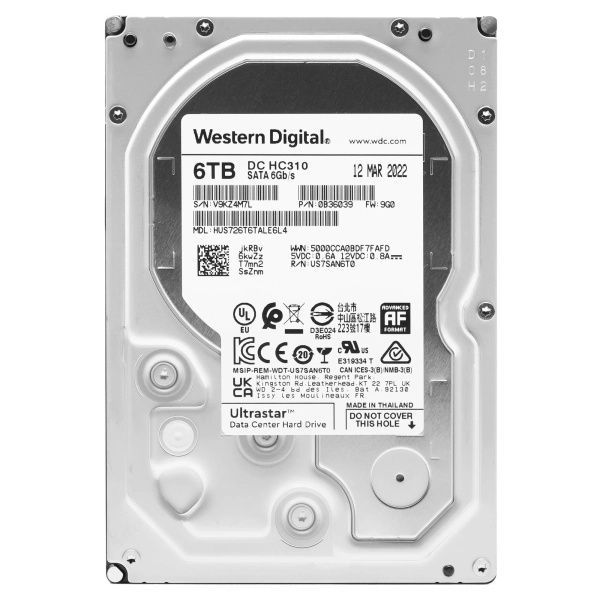 Ультра надёжные Western Digital 6TB Ultrastar DC HC310 Ультра надёжные Western Digital 6TB Ultrastar DC HC310