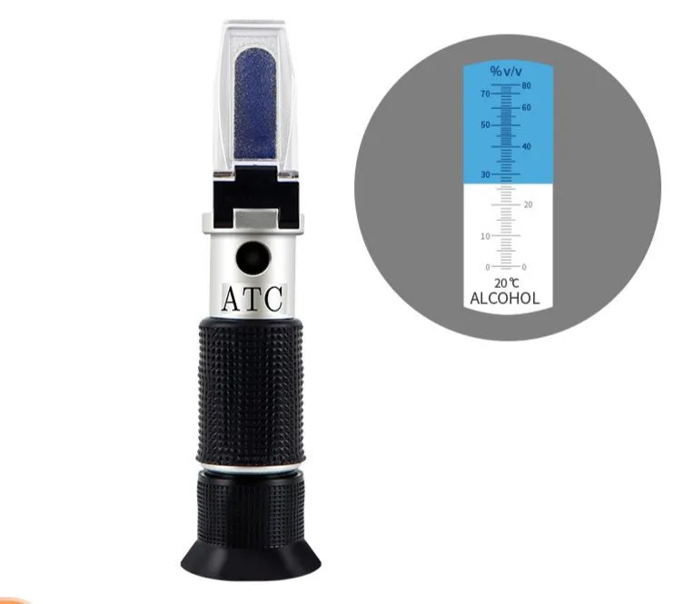 Spirtli ichimliklar uchun refraktometr aniqlidi Spirtli ichimliklar uchun refraktometr aniqlidi