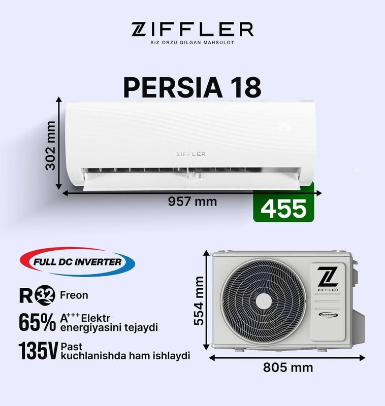 Konditsioner Кондиционер инвентор Ziffler 18 Konditsioner Кондиционер инвентор Ziffler 18