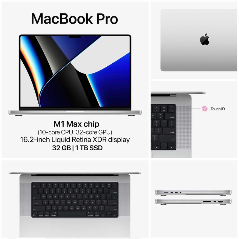 MacBook Pro M1 Max 32/1TB 16.2"-inch Silver MacBook Pro M1 Max 32/1TB 16.2"-inch Silver