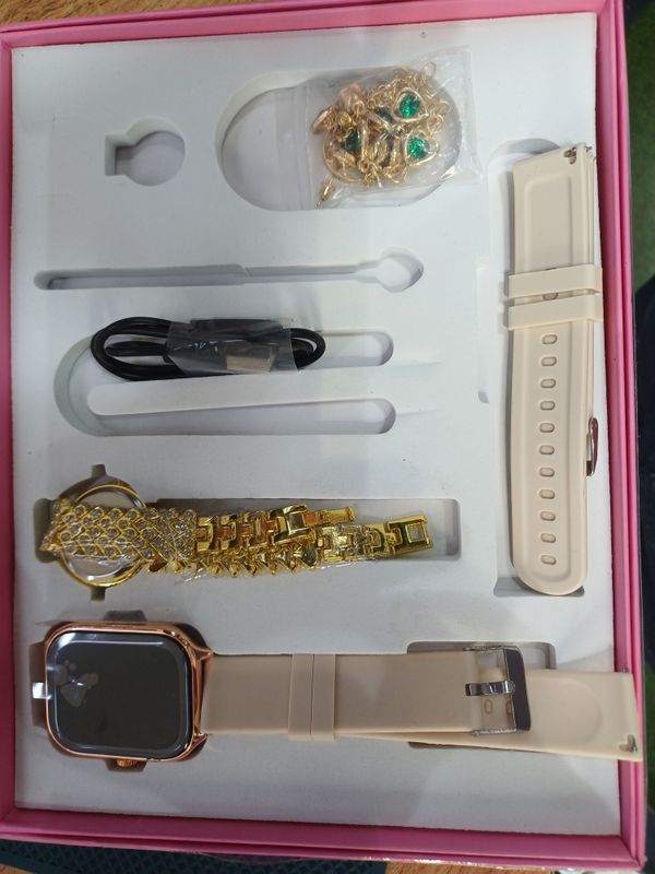qizlar uchun smart watch+soat+halqa+uzuk