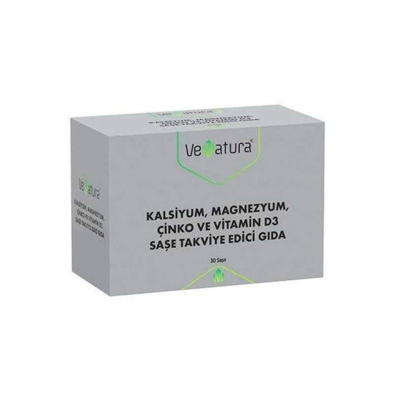 Venatura Kalsium, Magnezyum, Zinc, Vitamin D3 30 sashe Venatura Kalsium, Magnezyum, Zinc, Vitamin D3 30 sashe