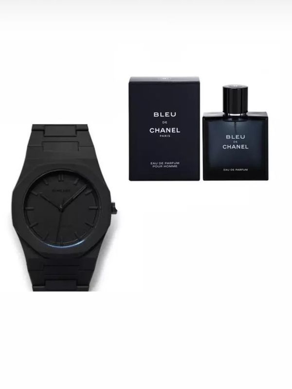 Erkaklar uchun Chanel Blu atir va polycarbon qoʻl soati Erkaklar uchun Chanel Blu atir va polycarbon qoʻl soati