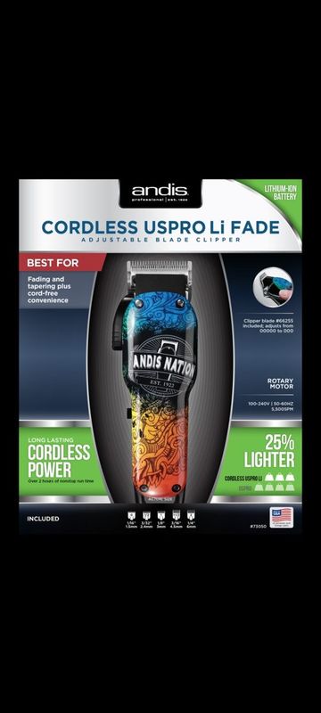 Andis limited edition fade made in USA Andis cordless uspro li fade m