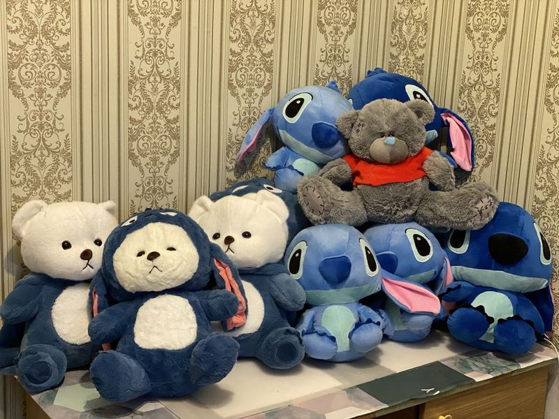 Stich ayiq ayiqcha teddiy tedy tediy yumshoq мяхкик игрушки капищоний