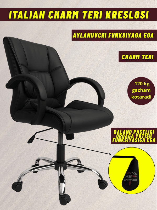 Kreslo, Ofis kreslosi, sozlanishli, yotadigan Kreslo, Ofis kreslosi, sozlanishli, yotadigan