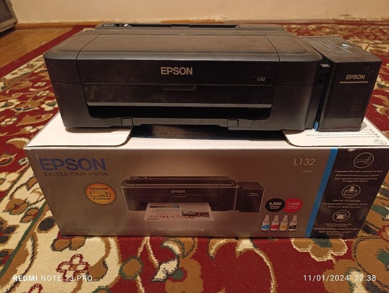 Epson L132 цветной принтер зор жағдайда