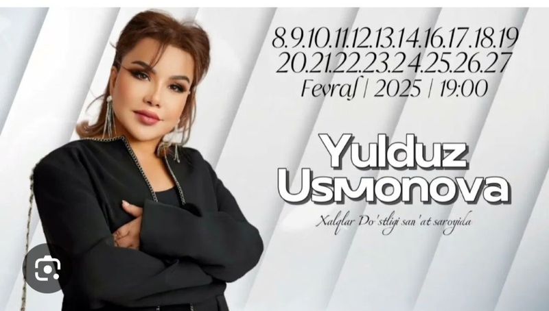 Yulduz Usmonova konsertiga bilet