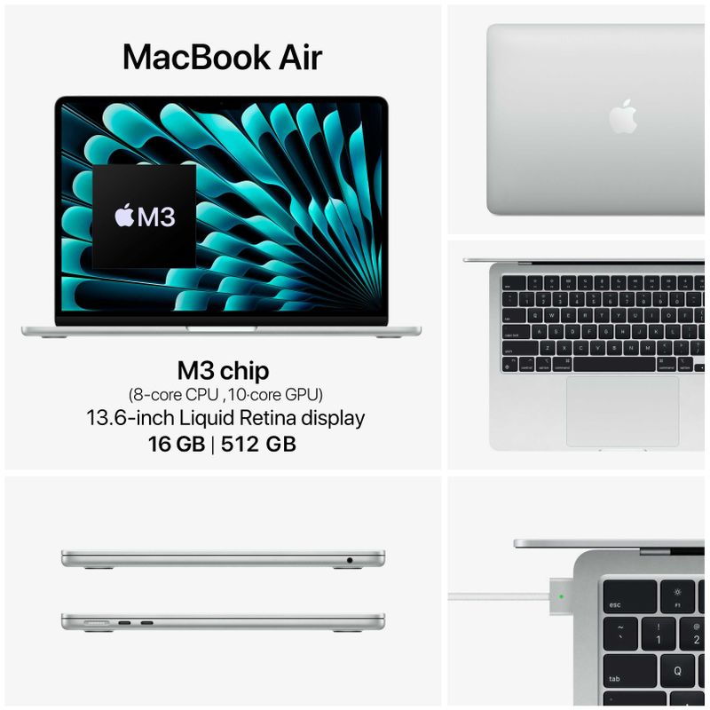 MacBook Air M3 16/512GB 13.6-inch Silver MacBook Air M3 16/512GB 13.6-inch Silver