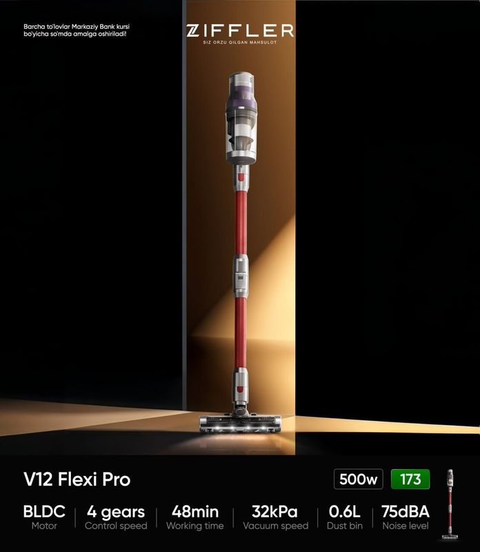 Пылесос Ziffler V12 Flexi Pro Пылесос Ziffler V12 Flexi Pro