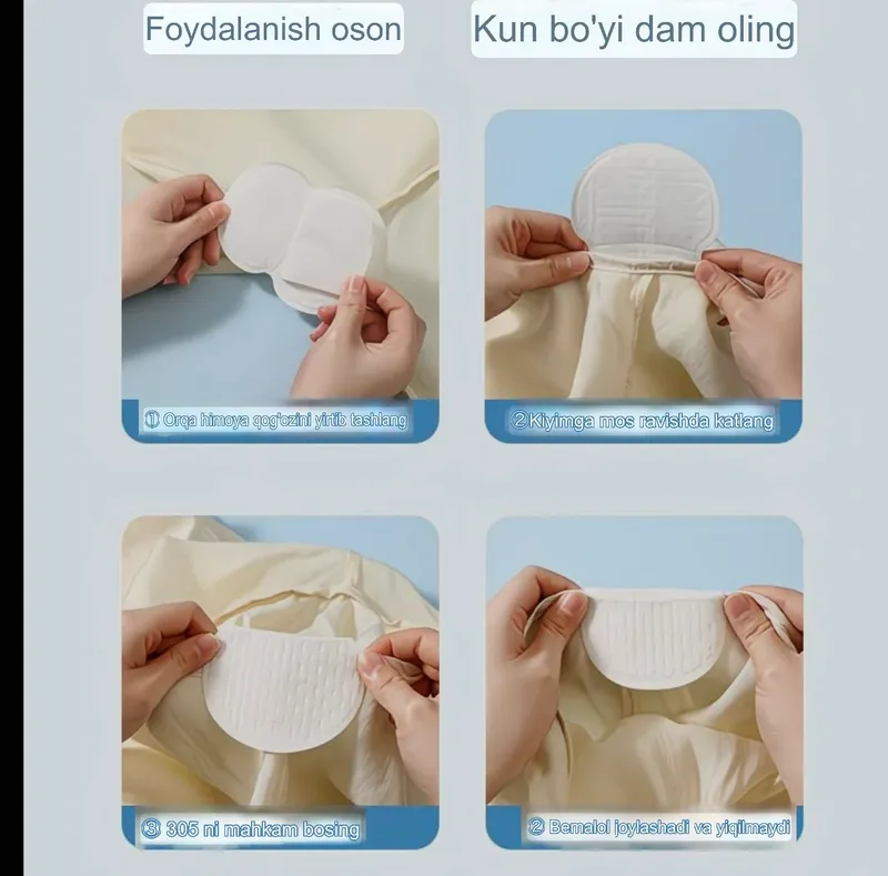 Qo’ltiq terlatmaydigan mahsus qog’ozlar!