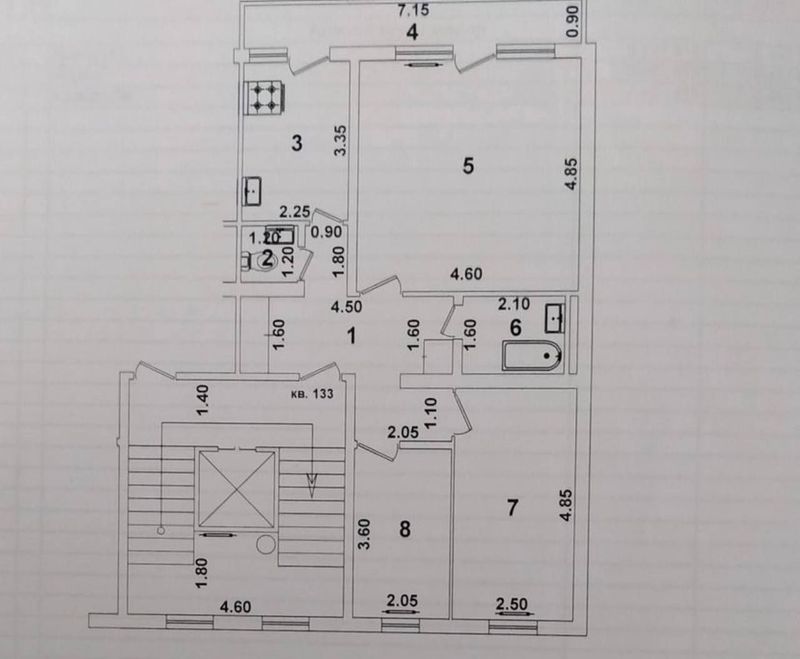 СРОЧНО!Продается 3х комн. квартира.СЕБЗОР.Отдельный вход.72м2. D: