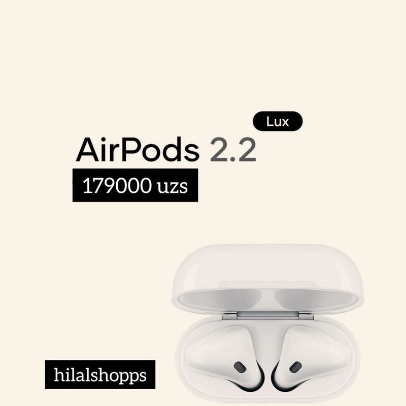 Airpods 2 Kafolat bor