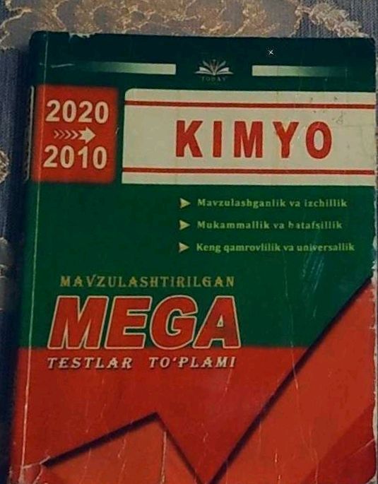 Kimyo. Mega testlar toʻplami 2020-2010