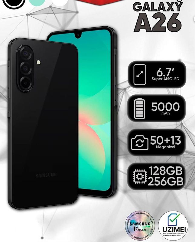 Samsung A26 5g 2025 Orginal Uzimei Dastavka Global Samsung A26 5g 2025 Orginal Uzimei Dastavka Global