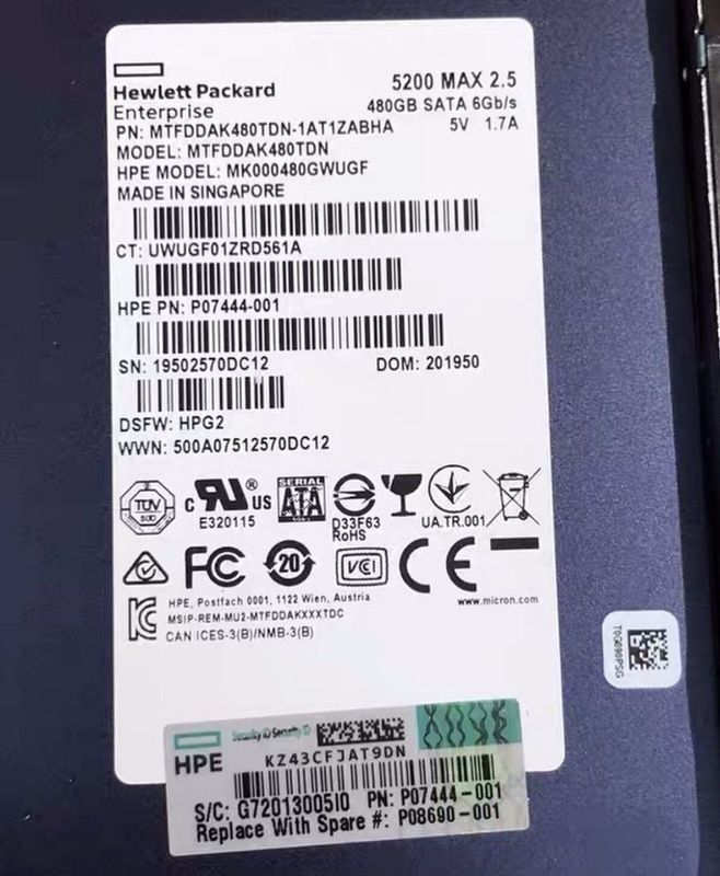 SSD Hpe 1.92 Tb sas 12G RI SFF 2.5 SSD Hpe 1.92 Tb sas 12G RI SFF 2.5