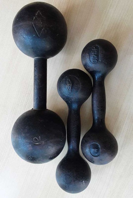 Гантели советские. 12кг×2 4кг×2