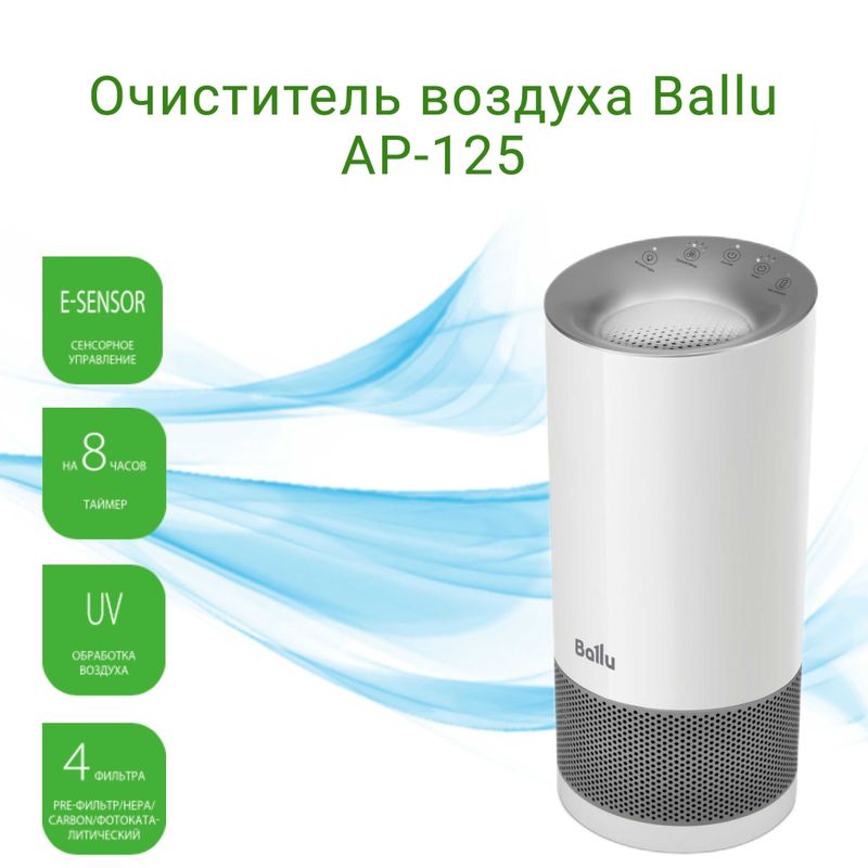 Каталитический Очиститель воздуха + ионизация Ballu AP-125