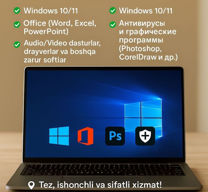 Kompyuter va noutbook uchun Windows sistema Kompyuter va noutbook uchun Windows sistema