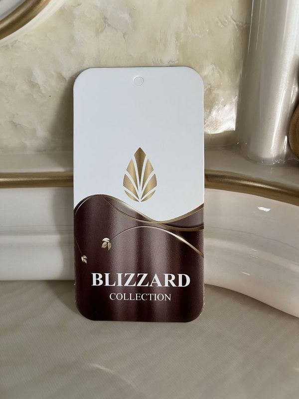 Бирки для текстильных продукций с надписью «BLIZZARD COLLECTION» Бирки для текстильных продукций с надписью «BLIZZARD COLLECTION»