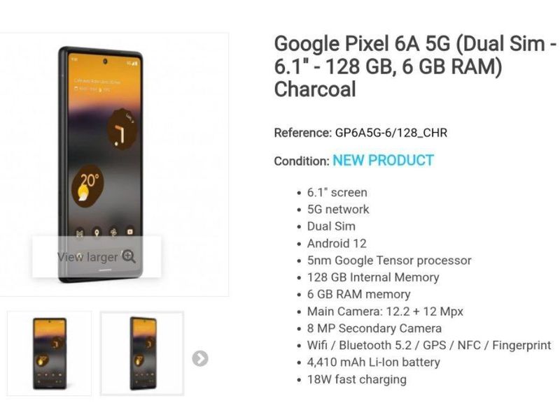 Google Pixel 6a 6/128