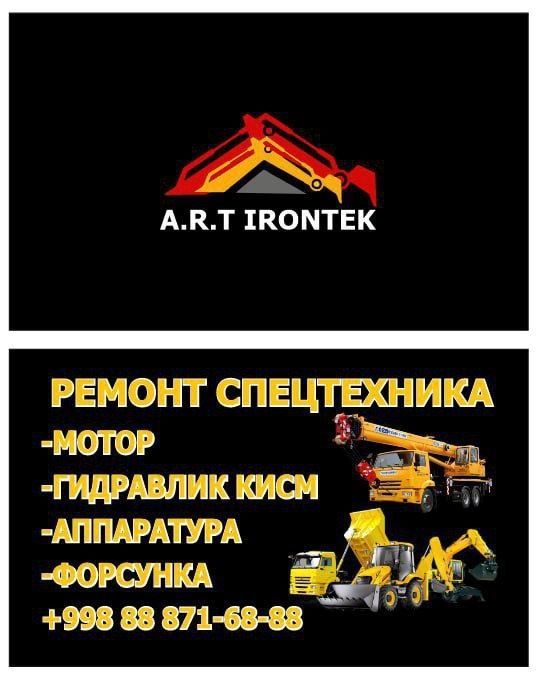 Art IRONTEK firmasi spes texnika remonti hzmati hamda samasval istalga