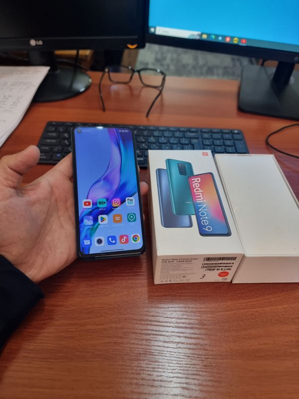 Redmi note 9 6/128gb(2021) ideal iwlawi zur aybi yuq tozza telefon