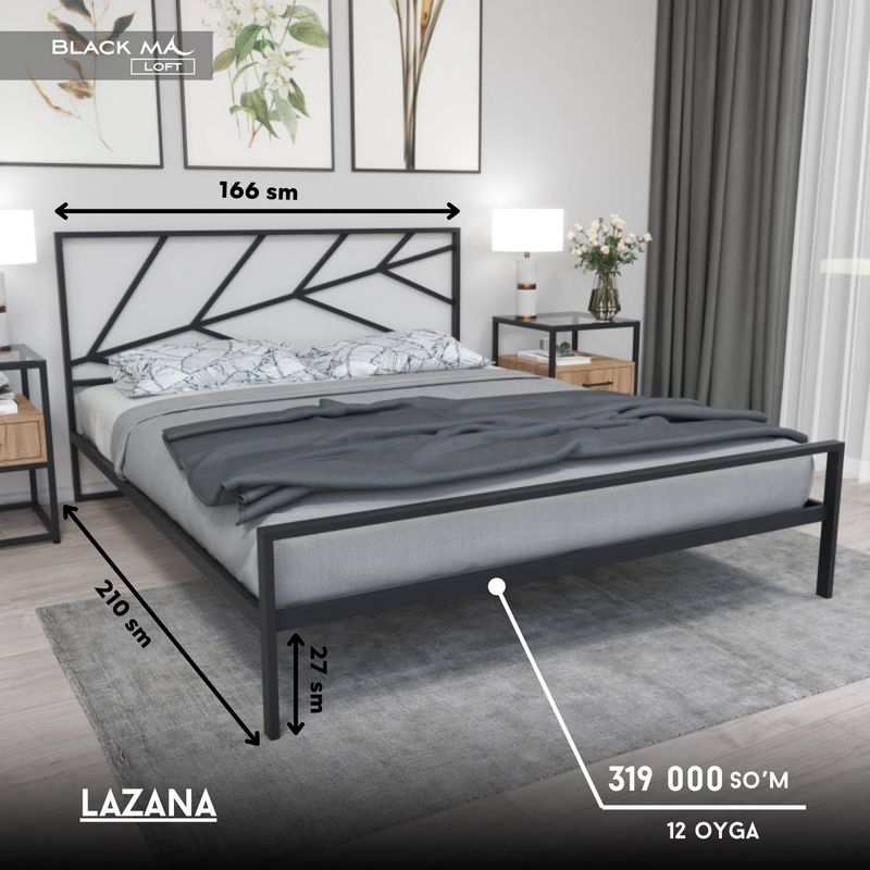 LAZANA metall krovat modeli