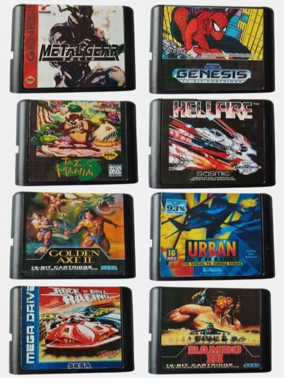 Kartij Sega 16 bit o'yin konsoli Kartij Sega 16 bit o'yin konsoli