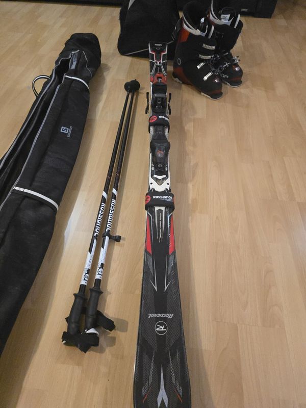 Лыжи rossignol +палки и ботинки Лыжи rossignol +палки и ботинки