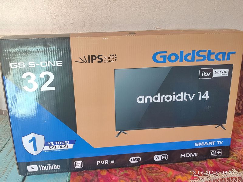 Yangi 32 talik Goldstar televizor sotiladi