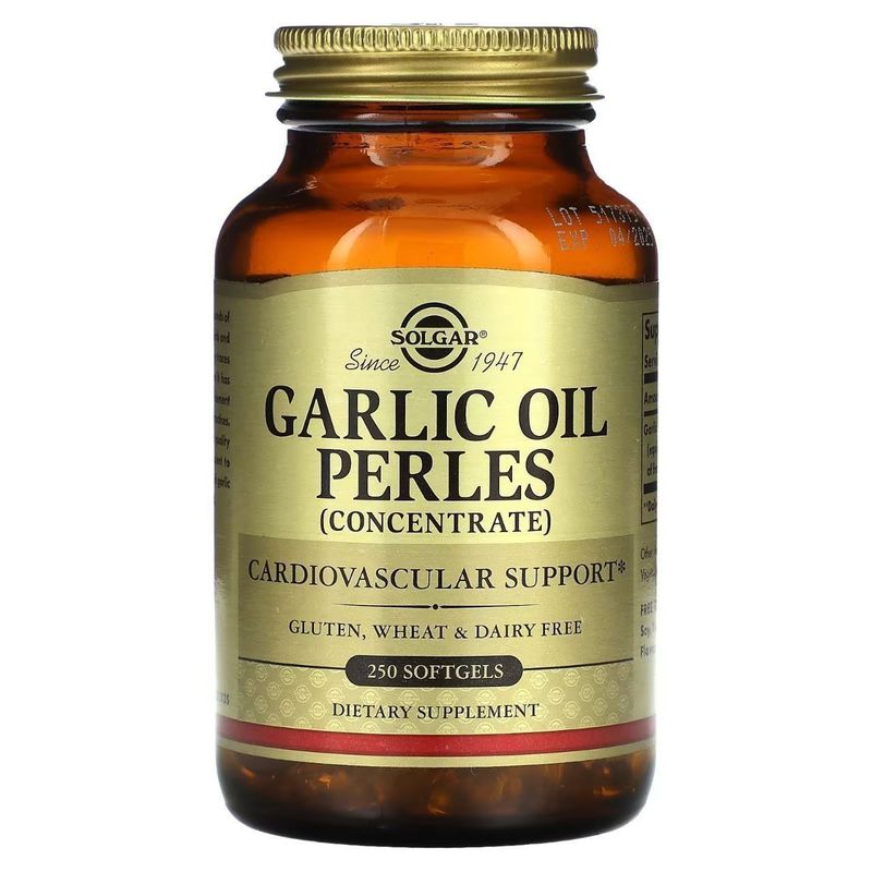 Концентрат чесночного масла Solgar, Garlic Oil Perles, Concentrate