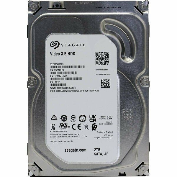 Hard Жесткий диск Seagate 2tb 3.5 HDD ST2000VM003