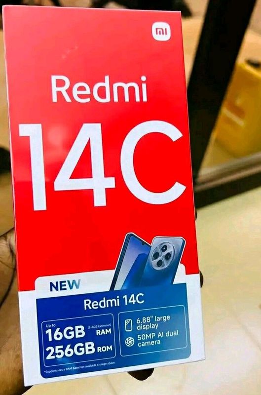 Redmi 14C Midnight Black 8+8GB RAM 256GB ROM Redmi 14C Midnight Black 8+8GB RAM 256GB ROM