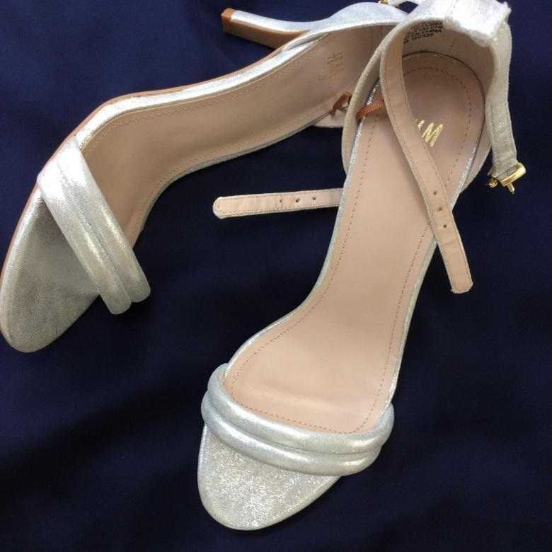 Серебристые босоножки H&M. Новые!!! Серебристые босоножки H&M. Новые!!!
