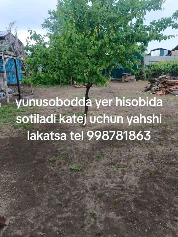 Yunusobod tumani da uy yer hisobida sotiladi Yunusobod tumani da uy yer hisobida sotiladi