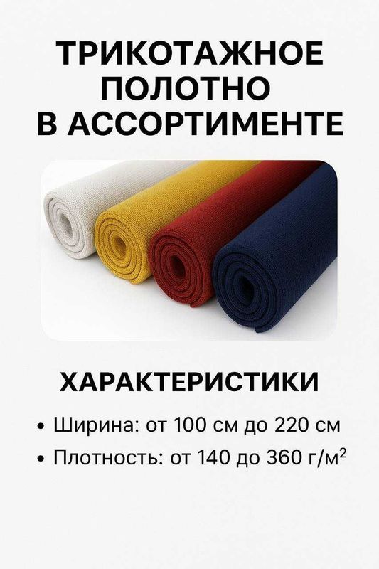 Трикотажное полотно в ассортименте! Turli xil trikotaj matolari ! Трикотажное полотно в ассортименте! Turli xil trikotaj matolari !
