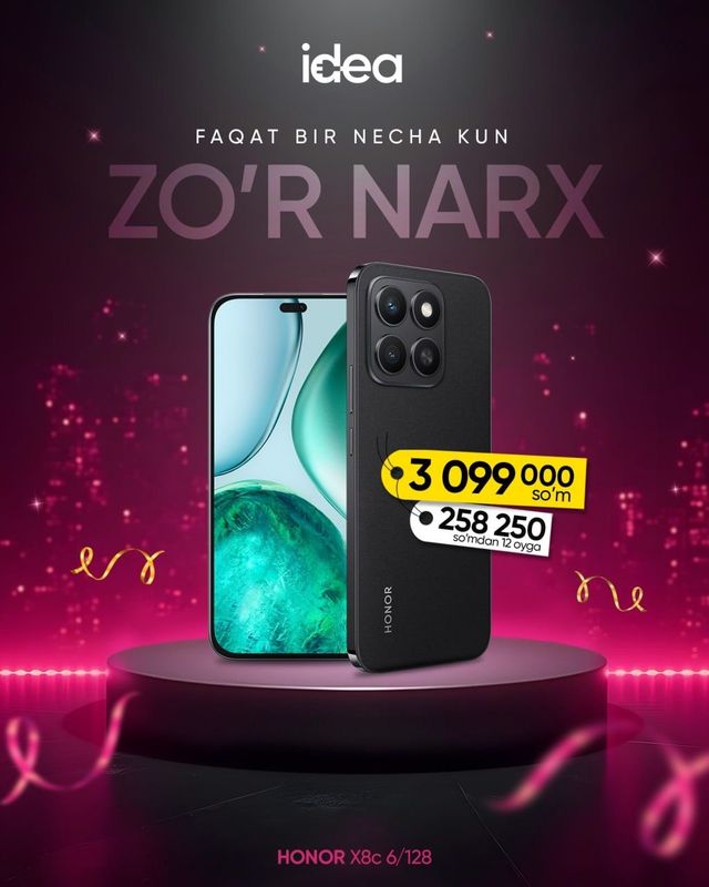 Honor x8c Aksiya Zo'r Narx