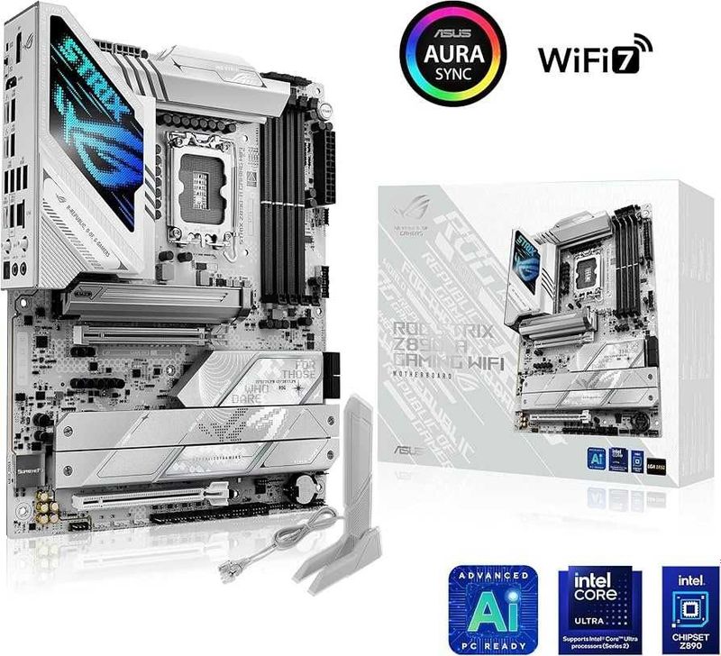 Топовая материнская плата ASUS ROG STRIX Z890-A GAMING WIFI DDR5 Топовая материнская плата ASUS ROG STRIX Z890-A GAMING WIFI DDR5