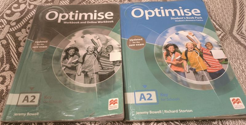 Учебники по английскому языку Optimise, уровень А2, б/у Учебники по английскому языку Optimise, уровень А2, б/у