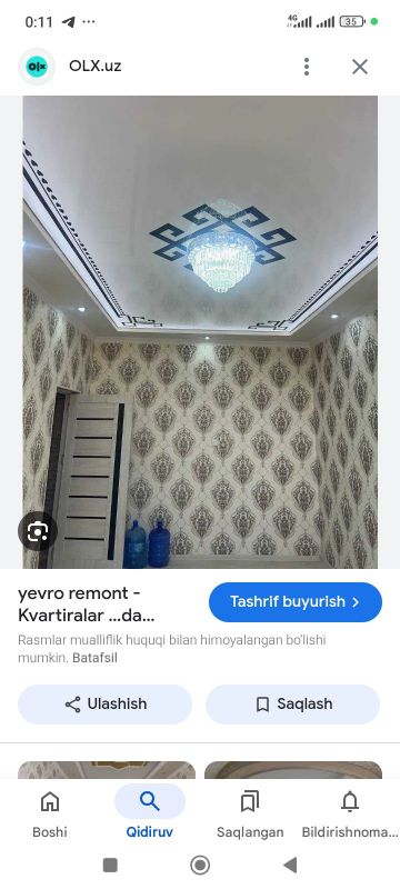 Kvartera remont ishlarini qilamiz Kvartera remont ishlarini qilamiz