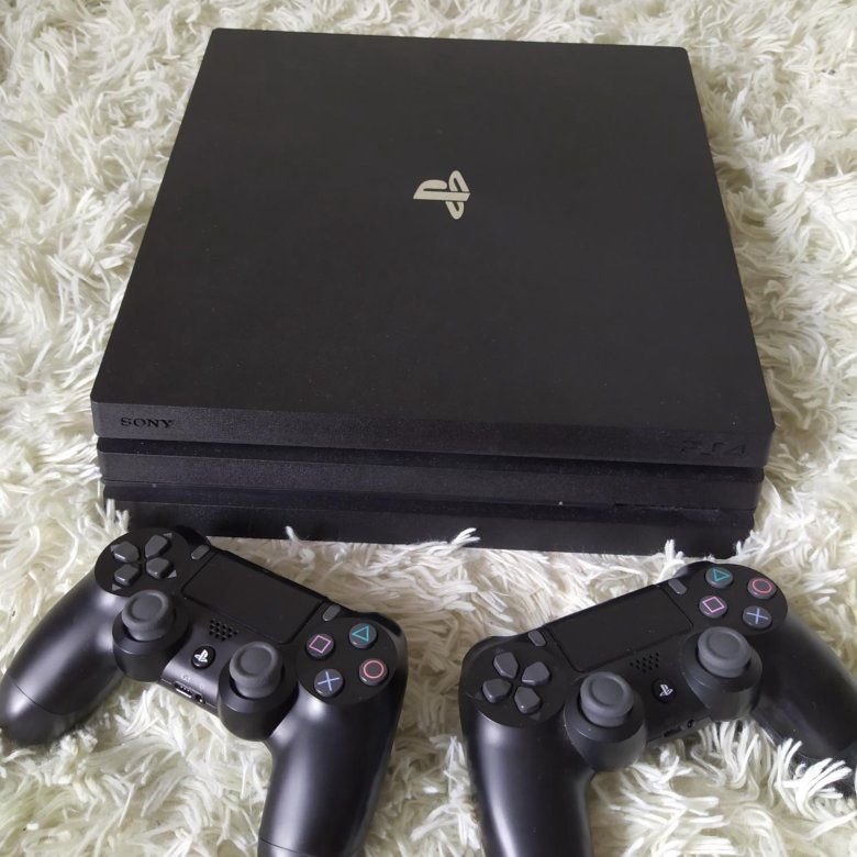 PS4 Pro, 1 Tb, 2 джойстика, пустой, оригинал