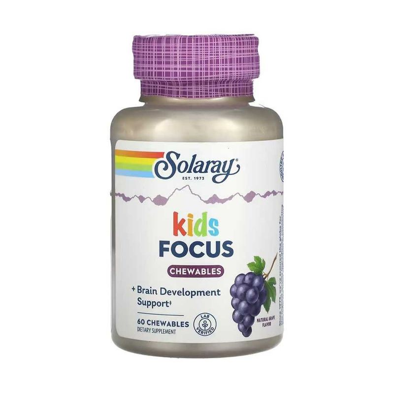 Solaray Kids Focus 60 chewables Solaray Kids Focus 60 chewables