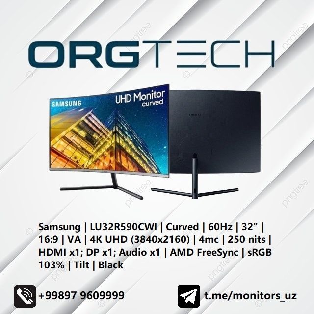 [NEW] монитор Samsung 32R590 4K UHD Curved