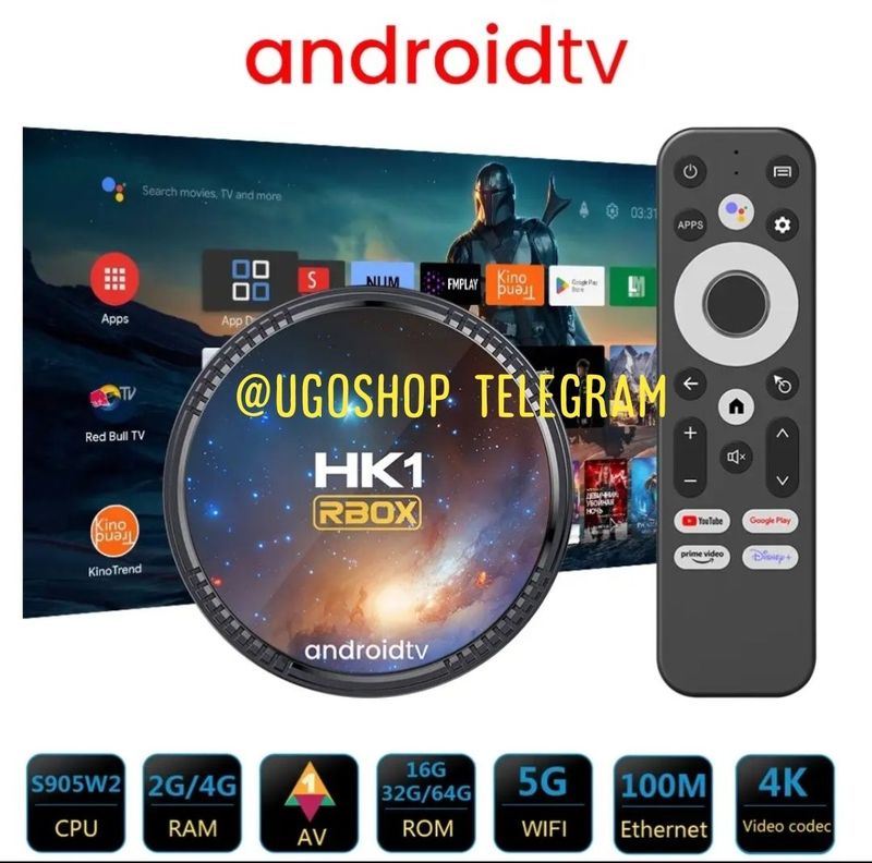 Android TV бокс HK RBOX W2T 4/32 Android TV бокс HK RBOX W2T 4/32